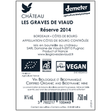Load image into Gallery viewer, Réserve 2014 5+1 offer - Château Les Graves de Viaud - La Colombine Organic & Biodinamic Wines